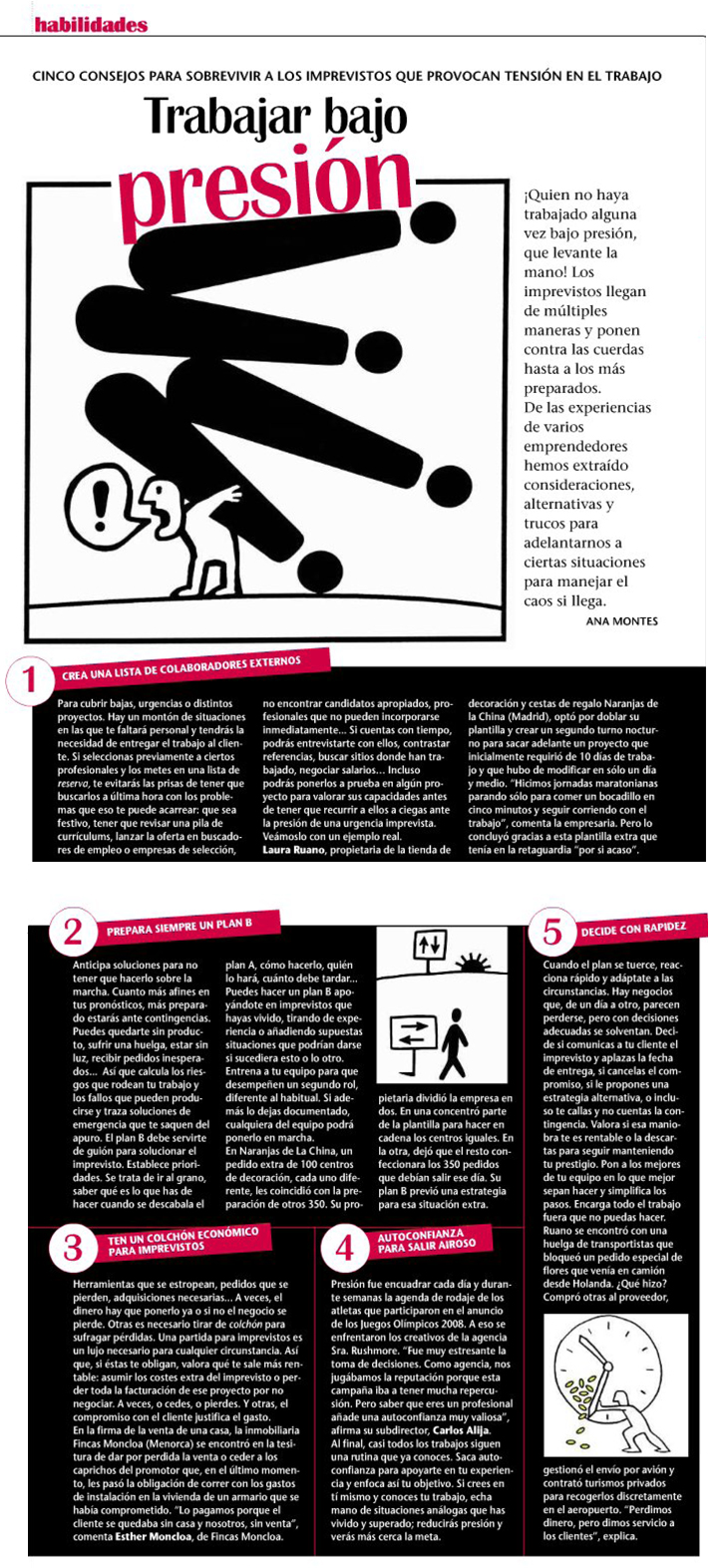 5 Consejos para Trabajar Bajo Presión