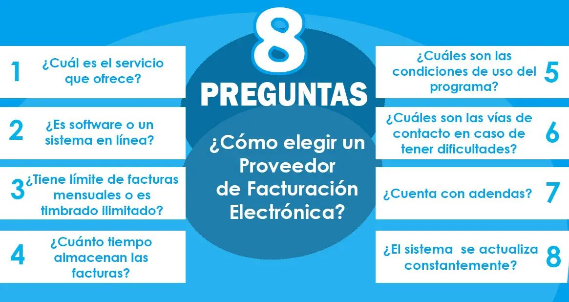 cómo elegir el mejor proveedor de facturación electrónica 2018
