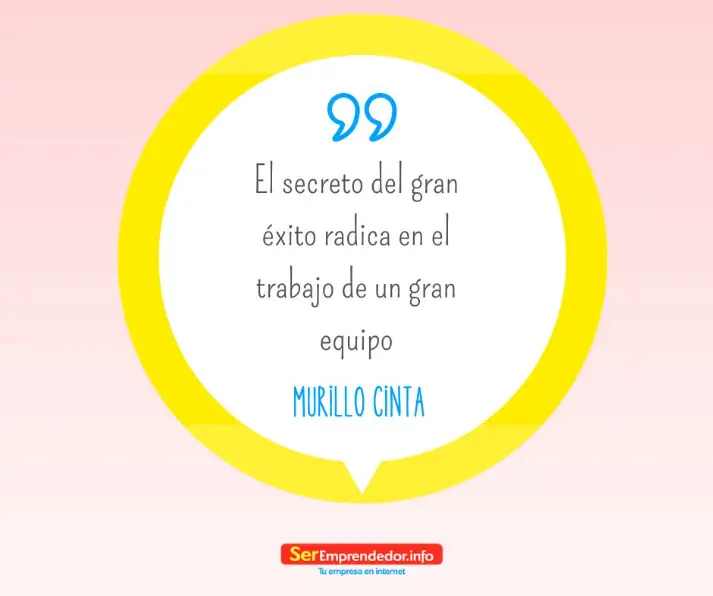 El secreto del gran éxito radica en el trabajo de un gran equipo. - Murillo Cinta de Oliveira Margarida.