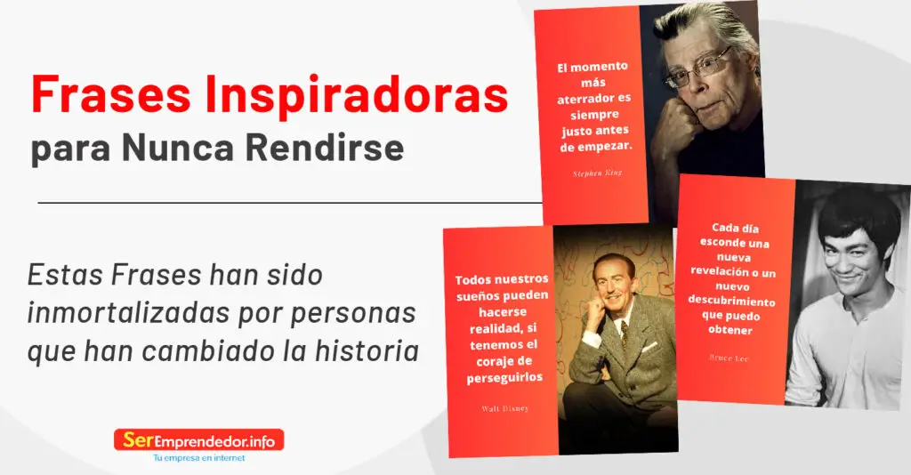 Frases Inspiradoras para nunca rendirse