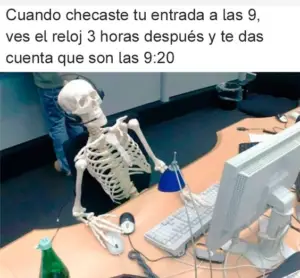 El tiempo pasa lento en la oficina