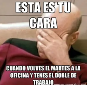 Cuando tienes el doble de trabajo
