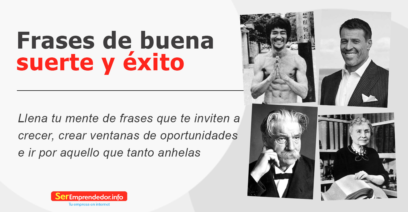 frases de buena suerte y éxito