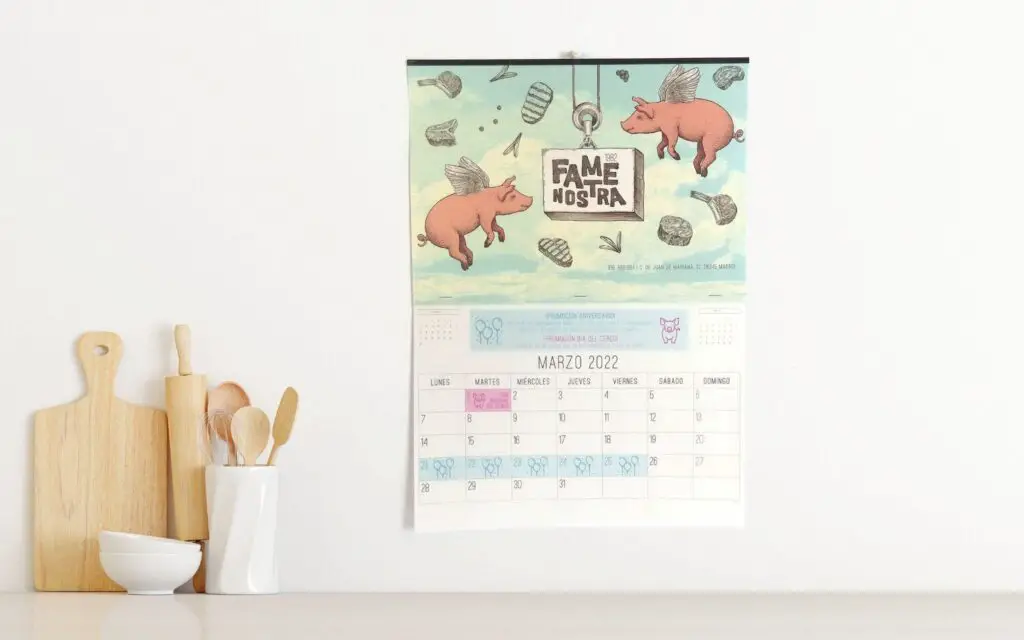 Un calendario permite que tu marca este presente durante todo el año 