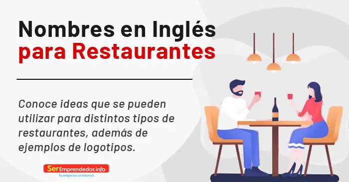 Nombres en inglés para restaurantes